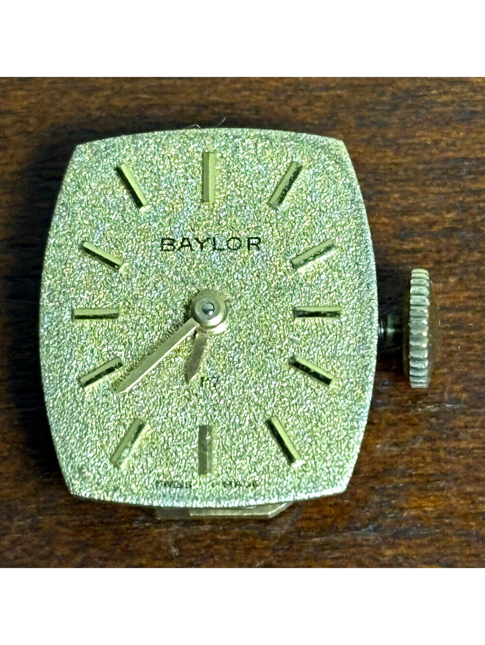 Bulova 7S2 17 Jewels Manual Mechanical Watch Movement w/ Dial & Crown